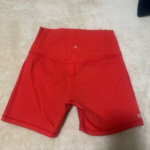 Women's Red Athletic Shorts